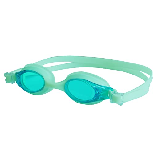 Finis FlowGlow Goggles - Glow-in-the-Dark Kinderschwimmbrille - Hochwertige, beschlagfreie Schwimmbrille mit UV-Schutz - Leicht verstellbare Kinderschwimmbrille für Kinder von 4-12 Jahren - Grün von Finis