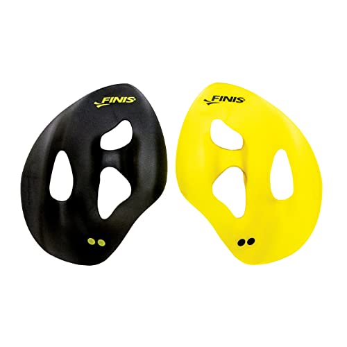 FINIS Erwachsene Iso Swim Hand Paddles, Yellow/Black, M von Finis