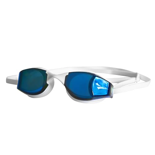 Finis Smart Goggle - Anti-Beschlag Schwimmbrille mit UV-Schutz für Schwimmtrainingsgeräte - Schwimmbrille für Erwachsene und Fitness Tracker für Frauen und Männer - Blauer Spiegel von Finis