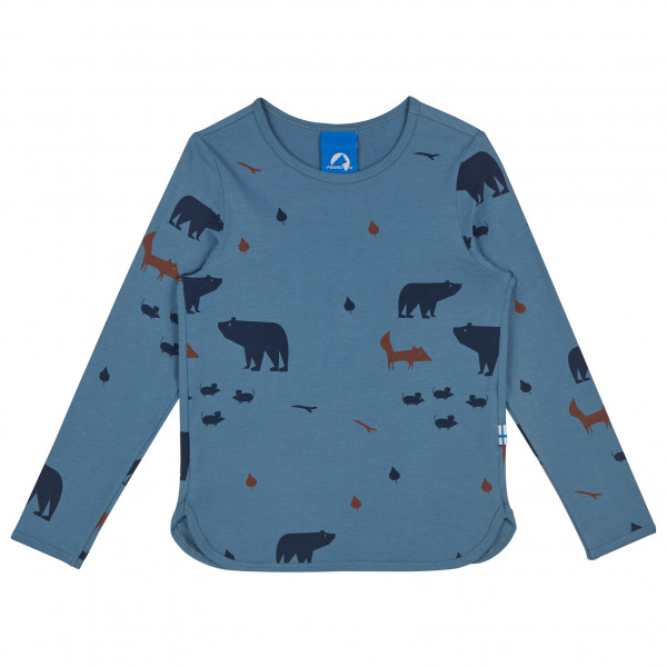 Finkid - Kid's Juhannus - Longsleeve Gr 110/120 blau von Finkid