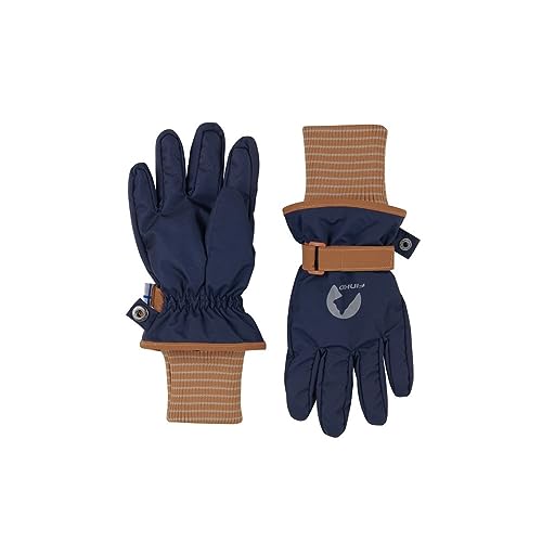 Finkid Kinder Pikkurilli Handschuhe, Navy-Almond, L von Finkid