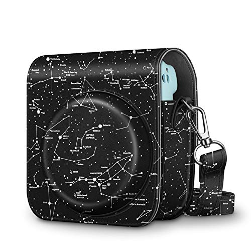 Fintie Tasche für Fujifilm Instax Mini 11 Sofortbildkamera - Premium Kunstleder Schutzhülle Reise Kameratasche Hülle Abdeckung mit abnehmbaren Riemen, Sternbild von Fintie