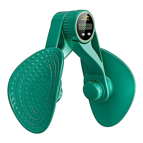 Fiorky 360 Grad drehbares Arm-Rücken-Trainingsgerät, vielseitig Verstellbarer Damen-Beckenbodenmuskeltrainer for Heimübungen (grün mit Zähler) von Fiorky