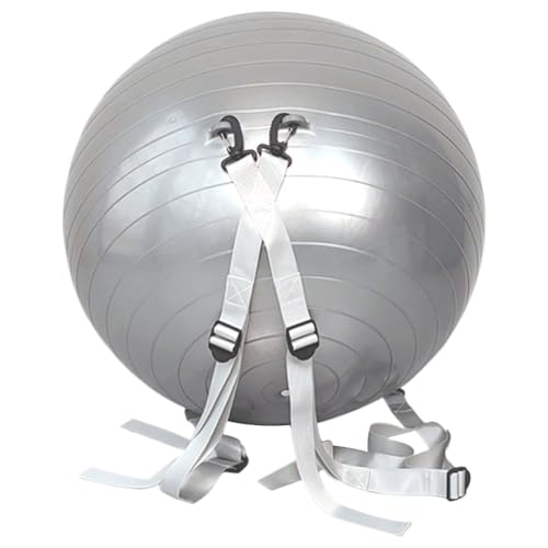 Fiorky 45 cm Fitness-Yoga-Ball mit zusätzlichen Schultergurten, Backflip-Trainingsball, PVC-verdickter aufblasbarer Gymnastikball für Flip-Backflips, Yoga, Pilates, Fitnessübungen, geeignet von Fiorky