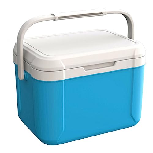 Fiorky 5L Eisflaschenkühler, tragbarer Kühler, großes Fassungsvermögen, Frischhalte-Isolierbox, Auto-Isolierbox, Lebensmittelkühler, Mini-Kühlschrank, Camping, Grillausrüstung (blau) von Fiorky