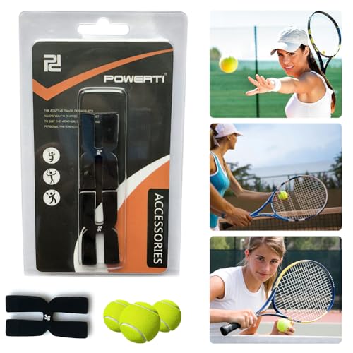 Fiorky 6 Stück 3 g Tennisschläger-Gewichtsausgleichsstreifen, H-förmige Tennisschlägerbänder (schwarz) von Fiorky