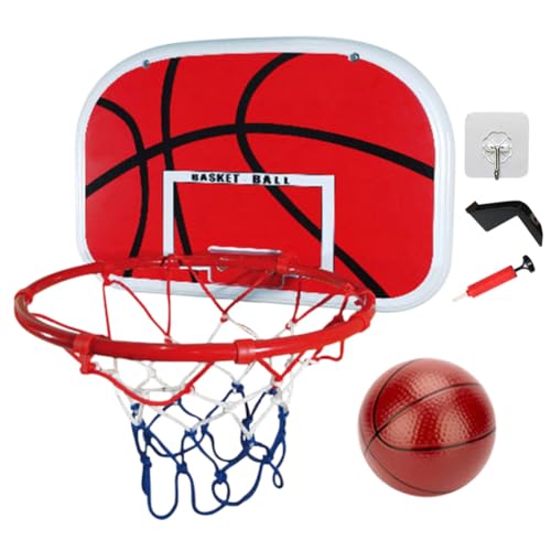 Fiorky Basketballkorb mit Ball und Pumpe, tragbarer Basketballkorb, verstellbares Basketballsystem, drinnen und draußen, zum Spielen for Kinder (Stil 2) von Fiorky