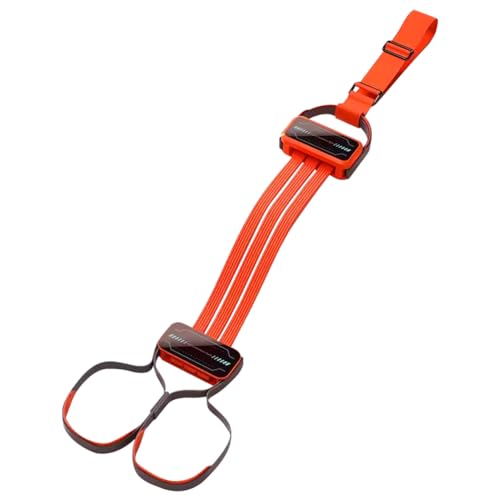 Fiorky Klimmzug-Hilfsband, Klimmzug-Widerstandsband mit Fußstütze, Bauchkraft, elastisches Seil, verstellbar for Heim-Fitness-Fitness (Orange) von Fiorky
