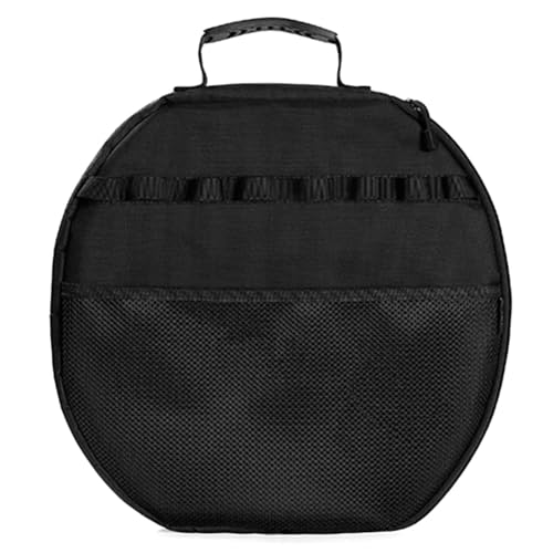 Fiorky Kochgeschirr-Aufbewahrungstasche, Handtasche, tragbar, Mehrzweck-Backbleche mit großer Kapazität, Aufbewahrungstasche, 600D-Oxford-Stoff, für Outdoor-Strand-Picknick-Vorräte (schwarz) von Fiorky
