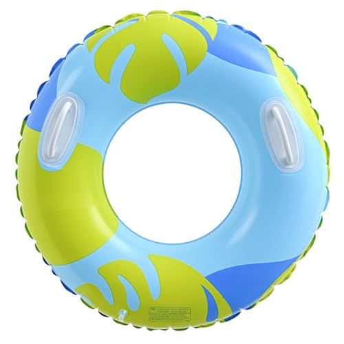 Fiorky Schwimmkörper-Ring, niedliches Pool-Schwimmset, aufblasbares Schwimmfloß mit Griffen, Schwimmschläuche, PVC for Sommer-Strandparty im Freien (blau 90#) von Fiorky