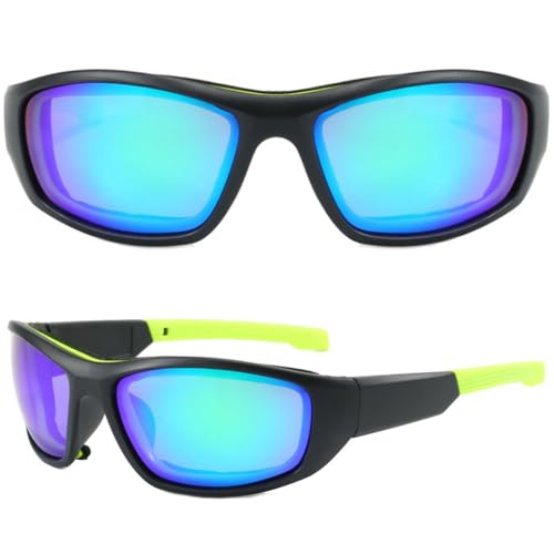 Fiorky Sportbrille, Sonnenbrille for Damen und Herren, Fahrradbrille, Anti-UV-Fahrradbrille, Ski-Sonnenbrille, schnelle Brille, bunte Fahrradbrille, Outdoor-Aktivitäten Sonnenbrille von Fiorky