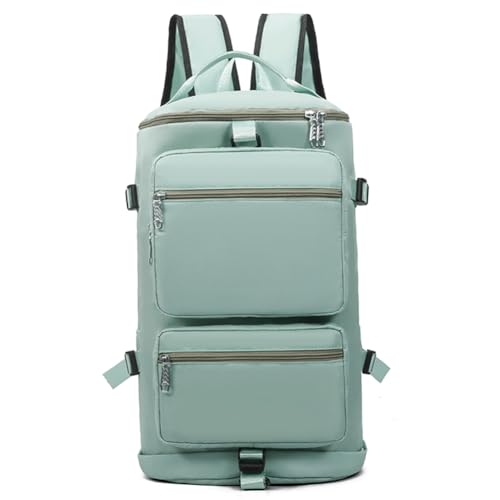Fiorky Sporttasche mit großer Kapazität, multifunktional, tragbar, Fitnessstudio-Rucksack, mehrere Taschen, Übernachtungsgepäck, Rucksack, Oxford, for Yoga, Geschäftsreisen (grün) von Fiorky