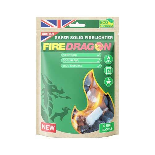 Fire Dragon Outdoor Solid (6 X 27g Tablets) Feueranzünder für drinnen und draußen, farblos von Fire Dragon