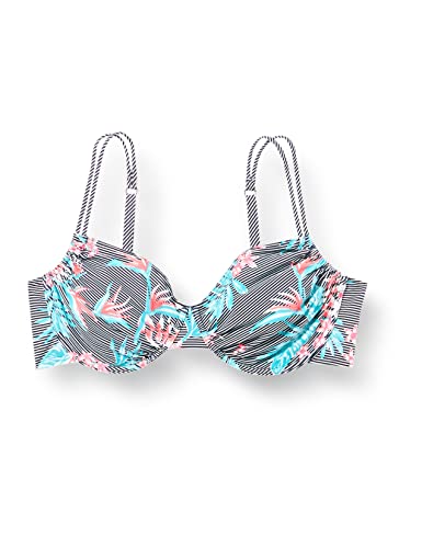 FIREFLY Damen Malisa II Bikini-Oberteil, Flower/Stripe, 38C von FIREFLY