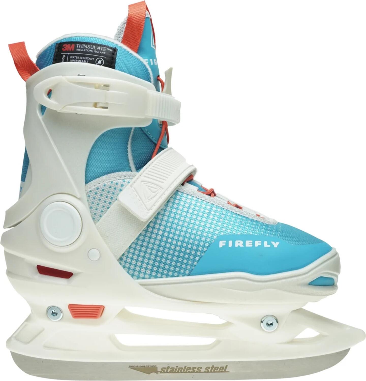 Firefly Flash IV Eishockeyschuh Girl (Größe: 37.0 - 40.0, 900 white/turquoise/red) von Firefly