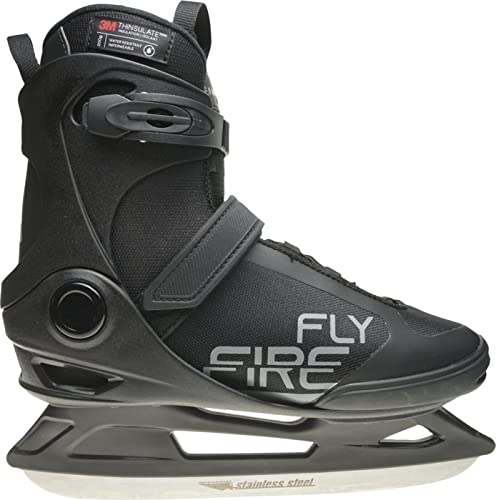 Firefly Herren Phoenix III Eishockeyschuhe, Black/Grey, 39 von Firefly