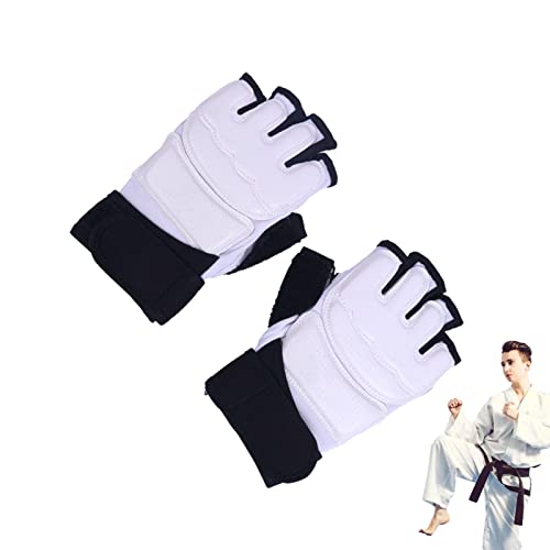 Firulab Taekwondo-Sparring-Handschuhe,Magic Tape Taekwondo Fußschutz - Atmungsaktive Fußausrüstung Taekwondo-Handschuhe, Hand- und Fußschutzausrüstung für Männer, Frauen, Kinder von Firulab