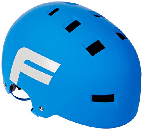 FISCHER BMX Fahrradhelm, Radhelm, Dirt Bike Helm Wings, L/XL, 58-61cm, blau weiß, TÜV geprüft von Fischer