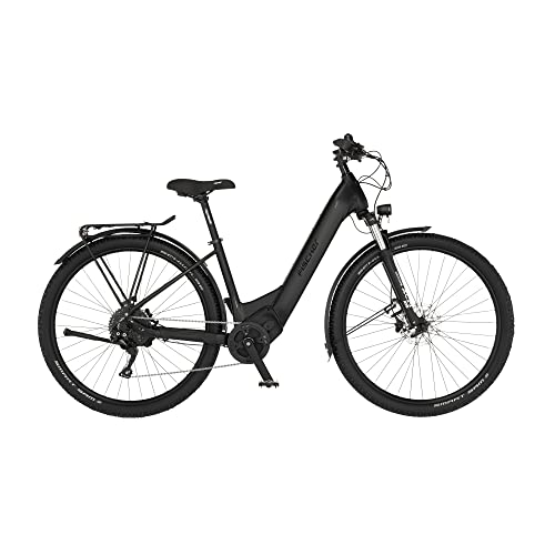 Fischer E-Bike ATB Elektrofahrrad für Damen und Herren, RH 43 cm, Mittelmotor 90 Nm, 36 V Akku, schwarz, Terra 8.0I 711 43 von Fischer