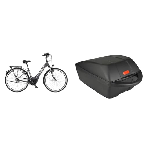 Fischer E-Bike City, CITA 5.0i Elektrofahrrad für Damen und Herren & Unisex bagagedragerbox Box, für Fahrrad, Schwarz, 19 x 26 42 cm EU von Fischer