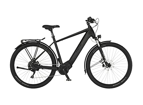 Fischer E-Bike City Elektrofahrrad für Damen und Herren, RH 55 cm, Mittelmotor 90 Nm, 36 V Akku, schwarz, Terra 8.0I 711 55 von Fischer