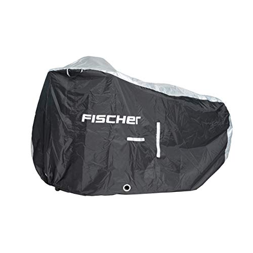 FISCHER 50466 E-Bike Garage Premium | Fahrradabdeckung | hochwertige E-Bike Abdeckung mit Öffnung für Ladekabel | Schutzhülle | Fahrrad Regenschutz wasserdicht | inkl. Aufbewahrungstasche von Fischer