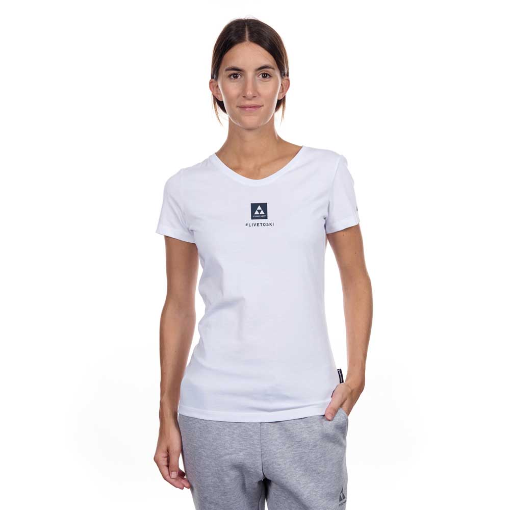 Fischer Essentials Short Sleeve T-shirt Weiß 46 Mann von Fischer