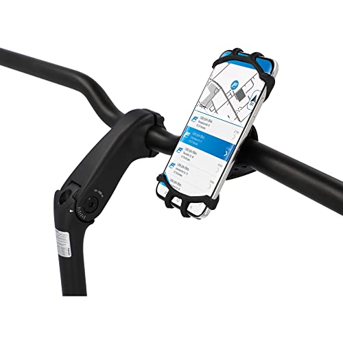 FISCHER Fahrrad und Scooter Handy Halterung, Smartphone Halterung, Universal Handyhalter, 360° drehbar, für 3,5 - 6,5 Zoll Smartphones von Fischer