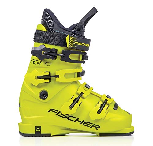 Fischer Unisex Jugend, gelb, Junior Skischuhe RC4 70 JR Thermoshape, 24.5, 245 von Fischer