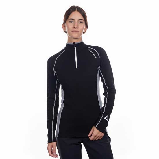 Fischer Merino Long Sleeve T-shirt Schwarz 44 Frau von Fischer
