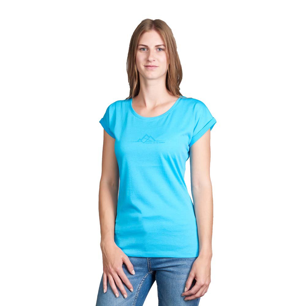 Fischer Mountain Short Sleeve T-shirt Blau 40 Frau von Fischer