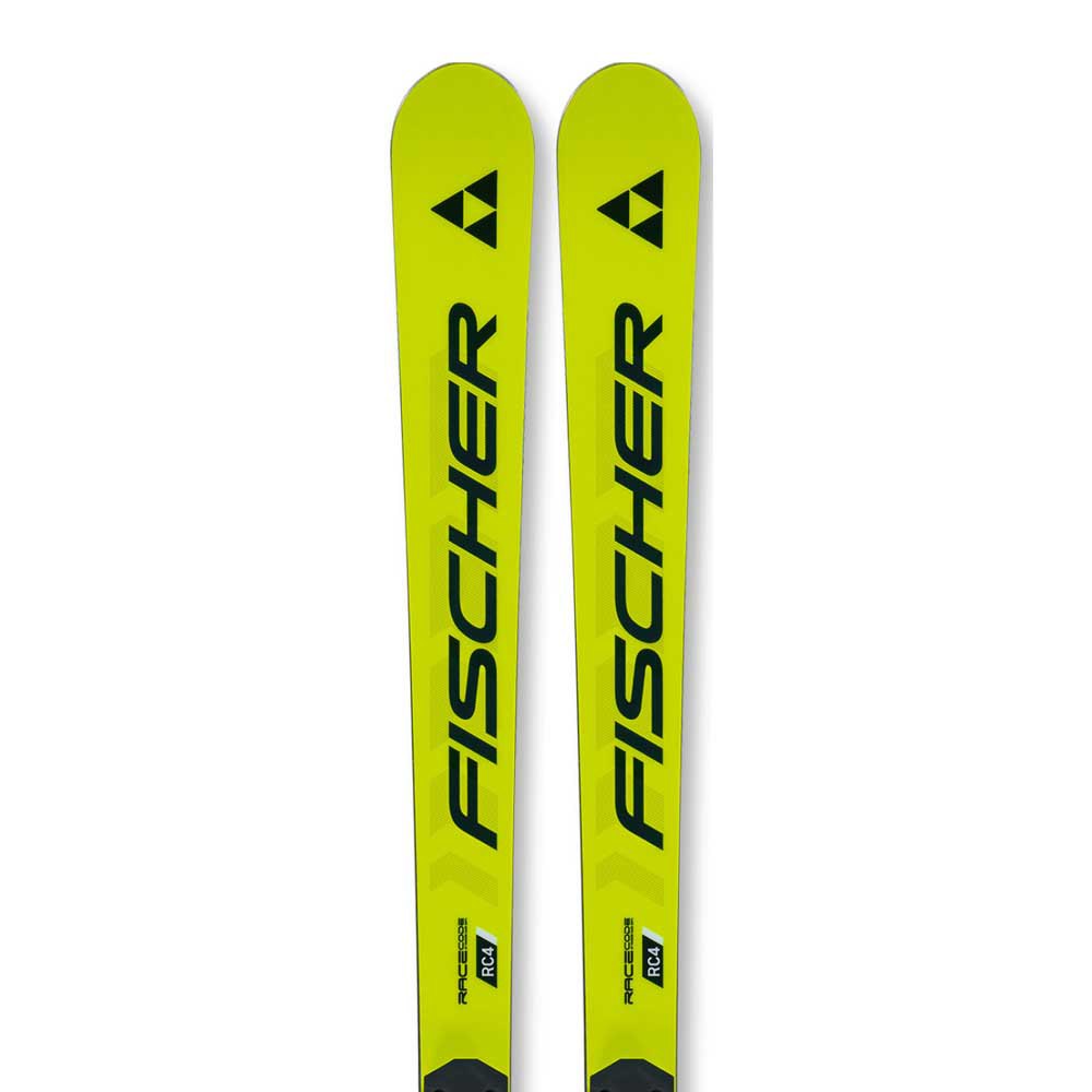 Fischer Rc4 Wc Gs Jr M-plate+rc4 Z11 Ff Alpine Skis Gelb 173 von Fischer