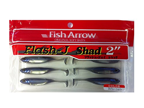 Fish Arrow Flash J Shad 2 Zoll Gummiköder, Pro Blue/Silver, 70 von Fish Arrow