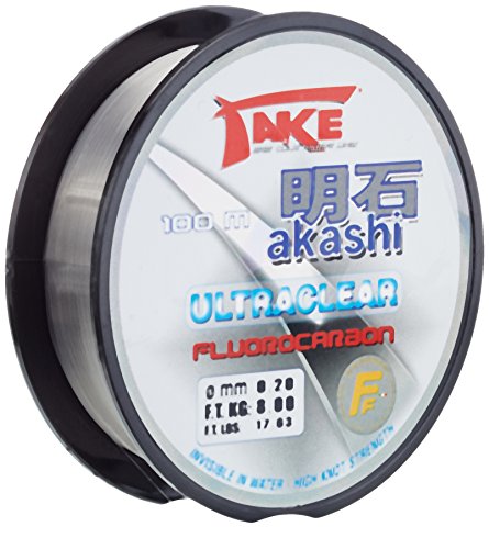 Lineaeffe Angelschunr Take Akashi Ultraclear Fluorocarbon 100 m 100 m D. 0.200 mm Fluorocarbon Meer Spinning Surfcasting Forelle Bolo See von Lineaeffe