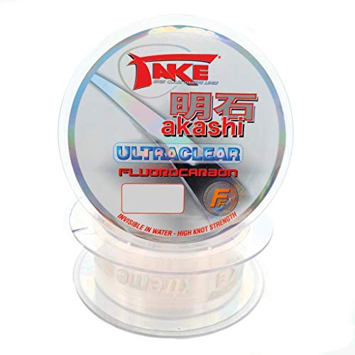 Lineaeffe Angelschunr Take Akashi Ultraclear Fluorocarbon 100 m 100 m D. 0.250 mm Fluorocarbon Meer Spinning Surfcasting Forelle Bolo See von Lineaeffe