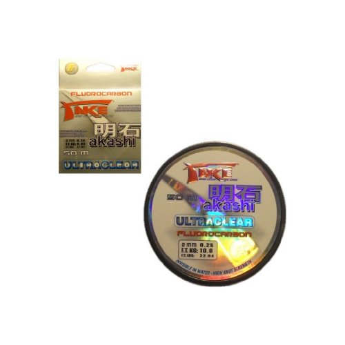 Lineaeffe Angelschunr Take Akashi Fluorocarbon Ultraclear 0.35 mm 50 m Fluorocarbon Meer Spinning Surfcasting Forelle Bolo See von Lineaeffe