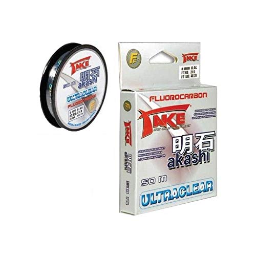 Lineaeffe Angelschunr Take Akashi Fluorocarbon Ultraclear 0.10 mm 50 m Fluorocarbon Meer Spinning Surfcasting Forelle Bolo See von Lineaeffe