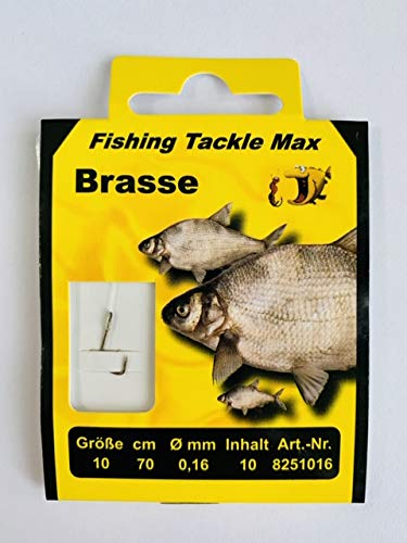 Fishing Tackle Max GmbH & Co. KG 10 St. 10er Angelhaken für Brasse - Größe 10 von Fishing Tackle Max GmbH & Co. KG