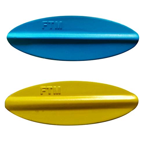 FTM Tornado Inline Spoon - Forellenblinker zum Spinnfischen auf Forellen, Blinker zum Spinnangeln, Durchlaufblinker, Gewicht:5g, Farbe:blau UV / gelb UV von Fishing Tackle Max