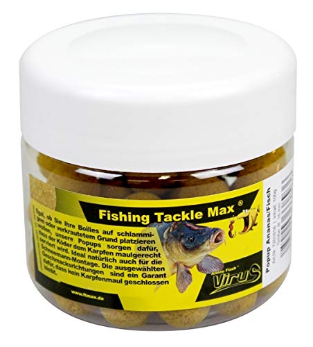 Fishing Tackle Max FTM Amino Flash Virus Pop Up 16mm Ananas Fisch 7201616 Karpfenangeln schwimmende Boilies Boilie von Fishing Tackle Max