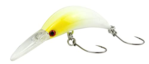 Fishing Tackle Max Unisex – Erwachsene 10C5200348C10 FTM Mega Masu MR Wobbler 3,5cm 35mm 2,5g UV Creme Weiß Gelb 5200348 Ultra Light Fischen Forellenangeln Barschangeln, Bunt, Normal von Fishing Tackle Max