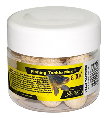 Fishing Tackle Max Unisex – Erwachsene 10C7201416C10 FTM Amin-Flash Virus Up 16mm Knoblauch 7201416 Pop Ups Schwimmender Boilie, Bunt, Normal von Fishing Tackle Max