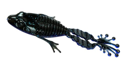 FishLab NSF-35-BB Nature Series Flippin Frosch, 8,9 cm, Schwarz und Blau von Fishlab