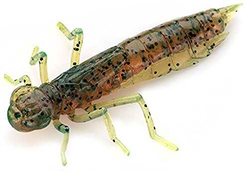 Fishup Dragonfly 1,7' 4,7cm - 8 Angelfliegen, Fishup Farben:Motor Oil Pepper von Fishup