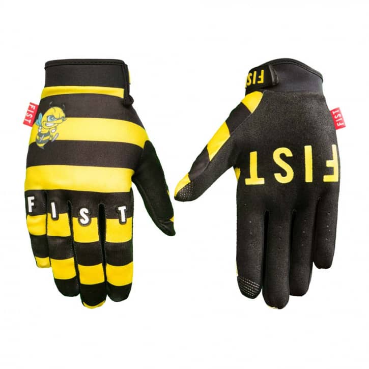 Fist Handschuhe Killerbiene, gelb-schwarz S von Fist Handwear