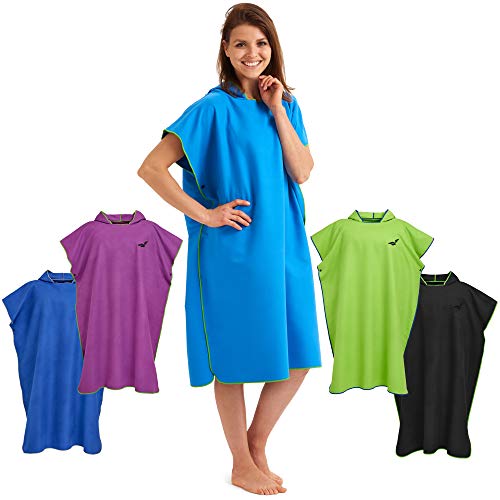 Mantel zum Umziehen Blau Umkleide Poncho Umkleidehilfe 