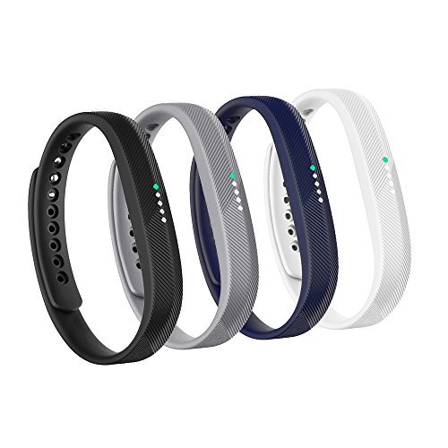Fit-power Fitbit Flex 2 Armband, weiches Silikon-Ersatzarmband, Armband mit Metallverschluss, Armband für Fitbit Flex 2 Fitness-Aktivität-Tracker, 4C, Large von Fit-power