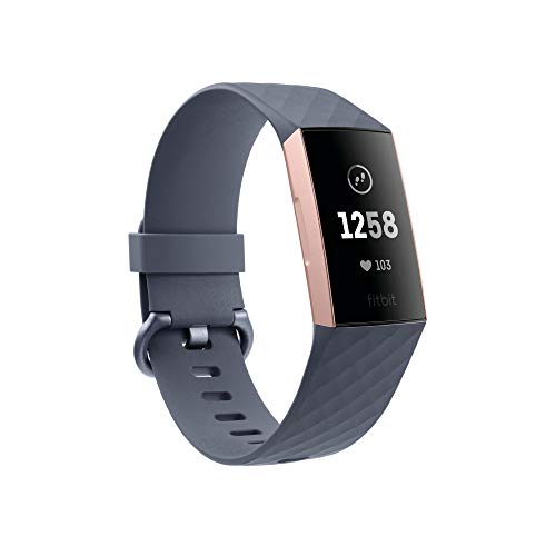 Fitbit Charge 3 Advanced Fitness Tracker with Heart Rate, Swim Tracking & 7 Day Battery - Rose-Gold/Grey, One Size von Fitbit