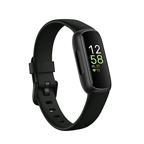 Fitbit Inspire 3 by Google – Gesundheits- & Fitness-Tracker Damen / Herren - Herzfrequenzmessung, Stressmanagement, Schlafanalyse & bis zu 10 Tage Akkulaufzeit – Fitnessuhr kompatibel mit Android/iOS von Fitbit