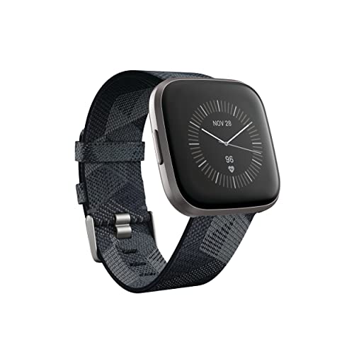 Fitbit Versa 2 Health & Fitness Smartwatch SE (NFC), Charcoal - Iron Mist Grey Aluminum von Fitbit